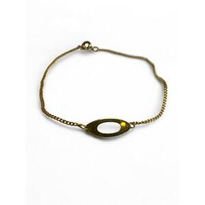Vintage Delicate Goldtone Chain Bracelet 8 Inch Spring Clasp
